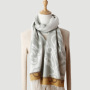 Reversible Chain Pattern Jacquard Cashmere Stole Scarf